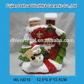 Morden Stil Keramik Weihnachten Ornamente mit Keramik Schneemann Figur